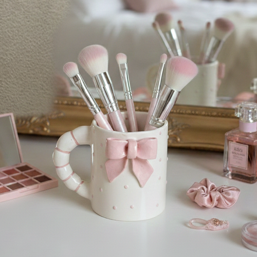 cute ceramic bow mug aesthetic India