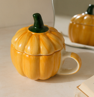 pumpkin ceramic mug
