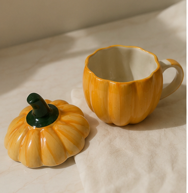 pumpkin ceramic mug
