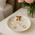 The teddy-in-bed plate