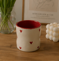 tiny hearts ceramic tumbler