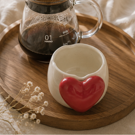 Handcrafted Heart Ceramic Mug
