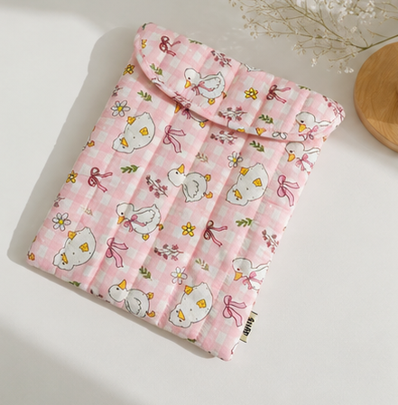 Duckie Dreams Quilted Laptop Sleeve