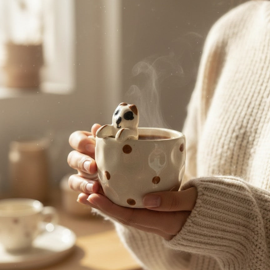 ceramic coffee mug for everyday use by Dylly Dally