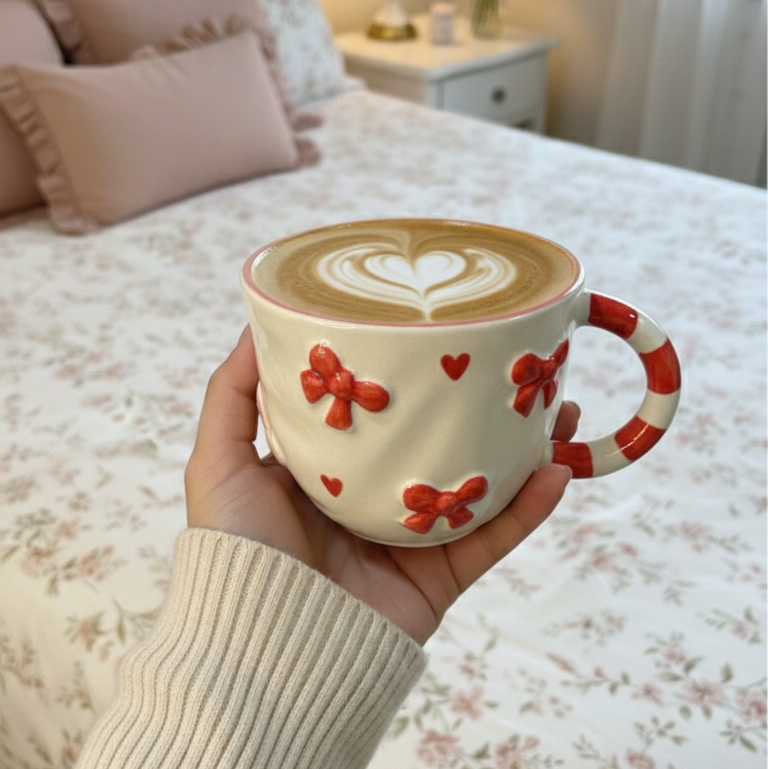 3D Bow ceramic mug