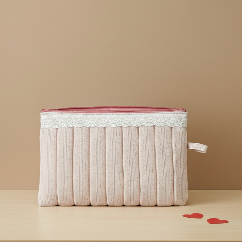 Quilted Multi Use pouch  with Zipper